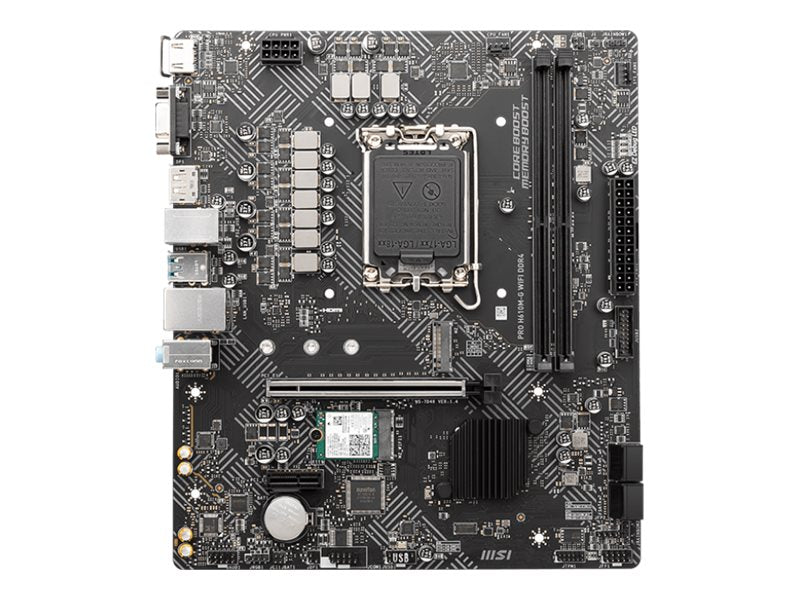 MSI PRO H610M-G WIFI DDR4 Motherboard Vorderansicht