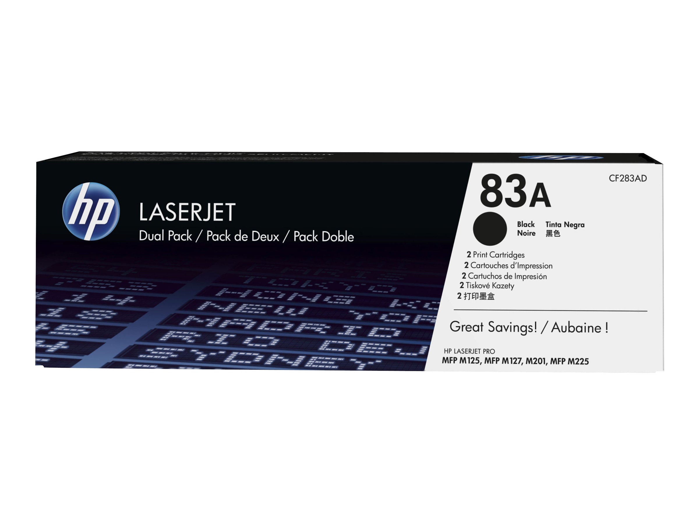 HP CF283AD Tonerpatrone Vorderansicht