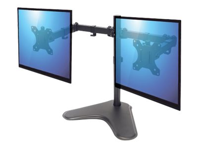 MANHATTAN Standfuß mit Monitorarm für 2 Monitore - Vorderansicht