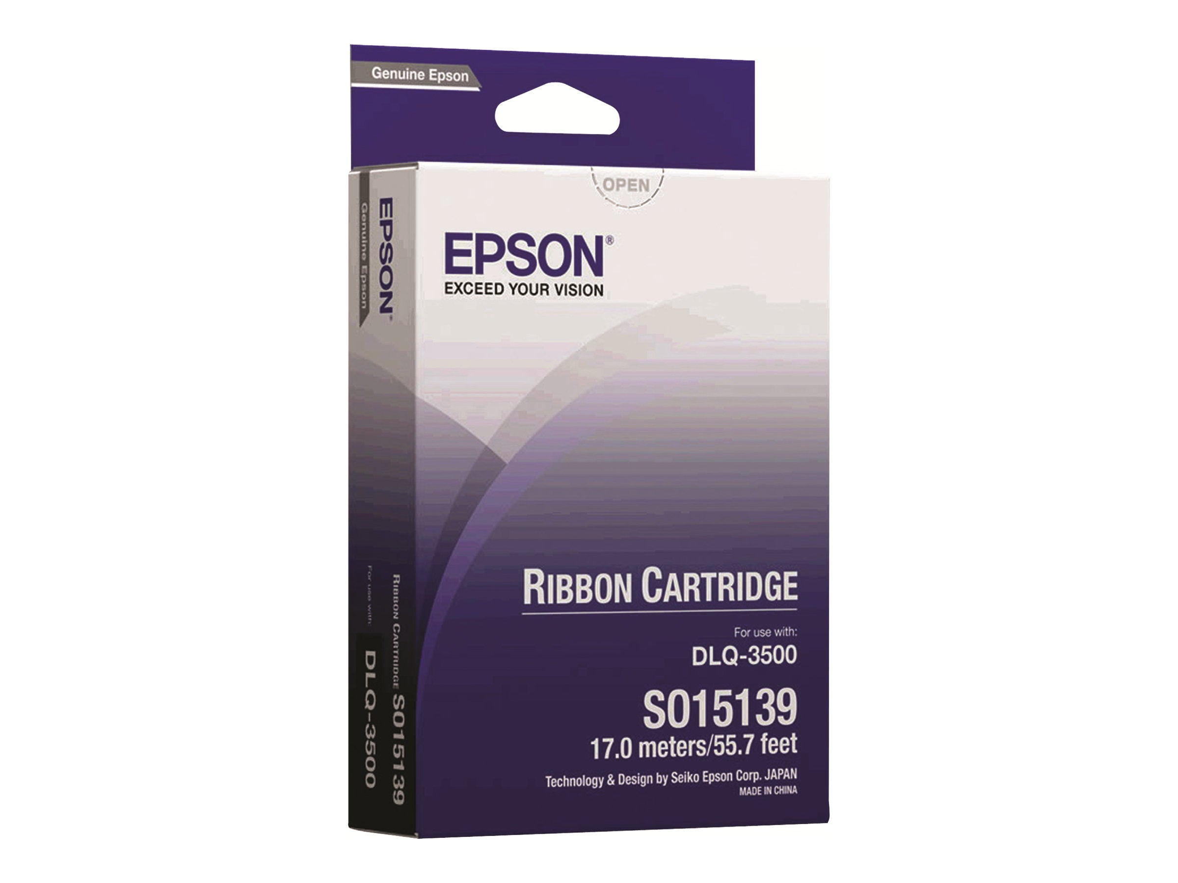 EPSON S015139 Farbband schwarz longlife Vorderansicht
