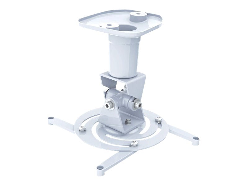 TECHLY Universal Deckenhalterung fuer Beamer und Projektoren bis 10Kg Vollbeweglich durch vier Halterungsarme