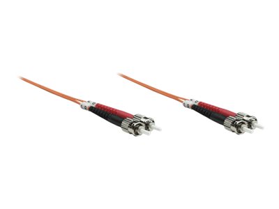 INTELLINET LWL Kabel ST/ST OM2 1m orange Duplex Multimode Detailansicht