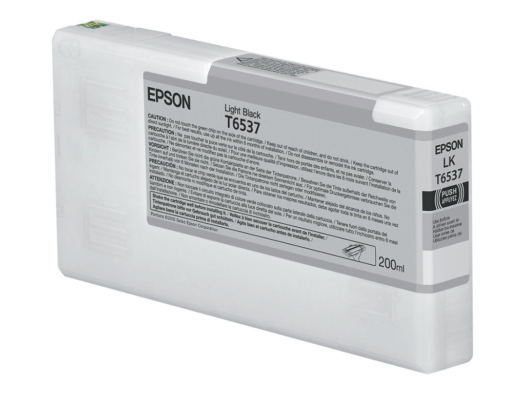 EPSON 5LB T6537 Tintenpatrone light black Vorderansicht