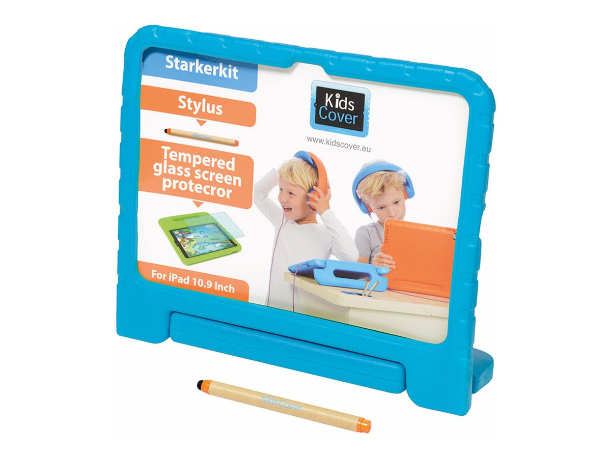 PARAT KidsCover für iPad 10 Gen./11 Gen. inkl. StylusPen und gehärtetem Displayschutz - blau