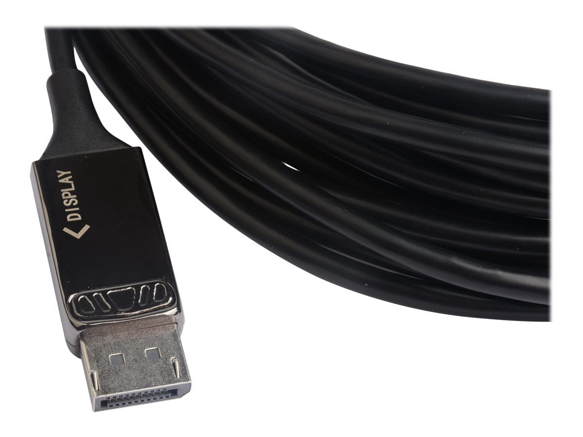 TECHLY DisplayPort AOC Anschlusskabel 8K 30m Vorderansicht