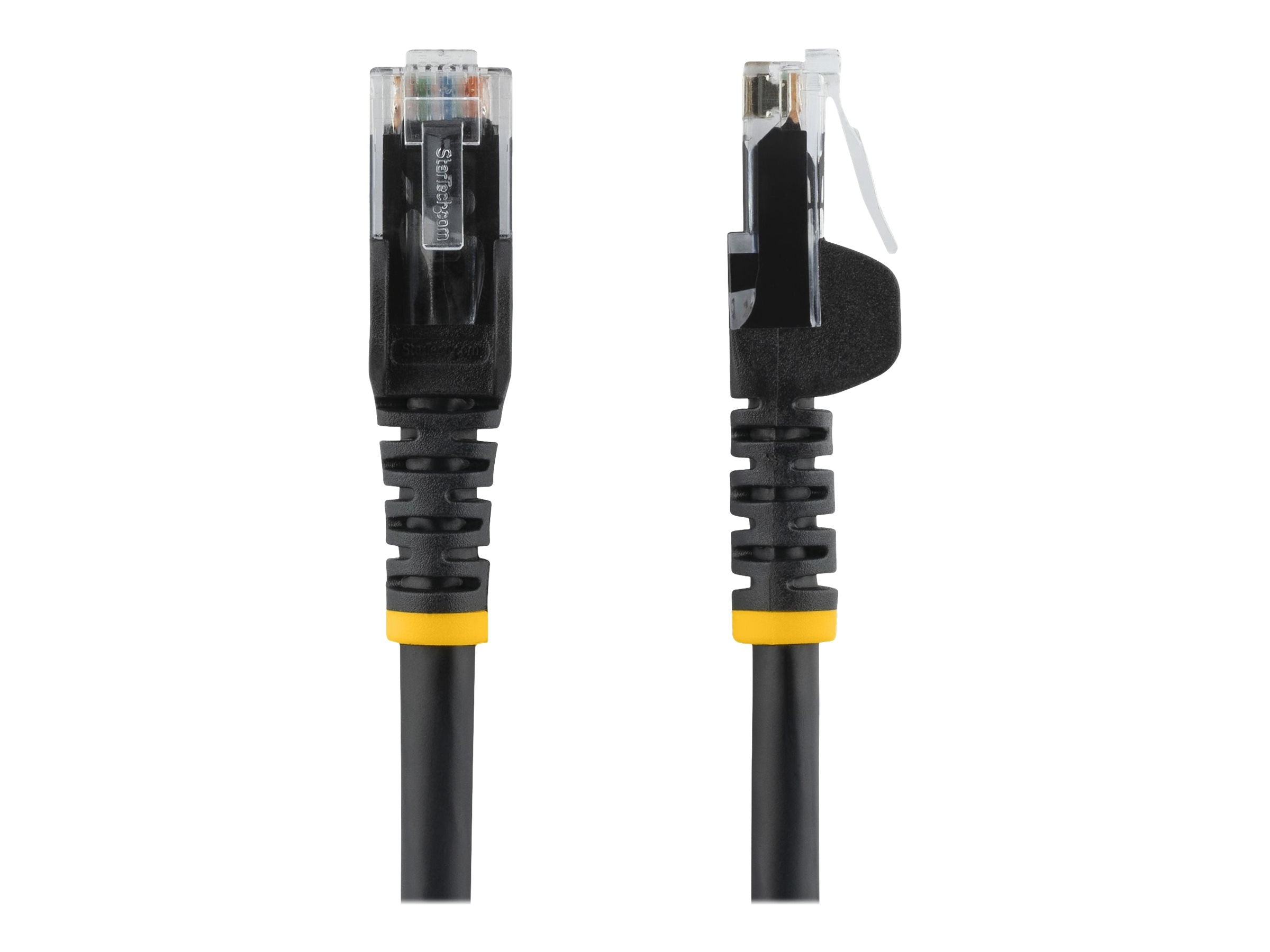 Vorderansicht des STARTECH.COM 2 m Black Snagless Cat6 UTP Patch Cable