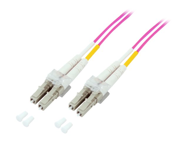 EFB LWL Kabel Duplex Jumper LC-LC 50/125 OM4 25 Meter - Vorderansicht