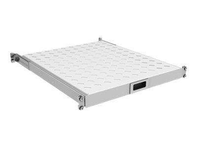 EFB 48cm 19Zoll 1HE Fachboden ausziehbar - Vorderansicht