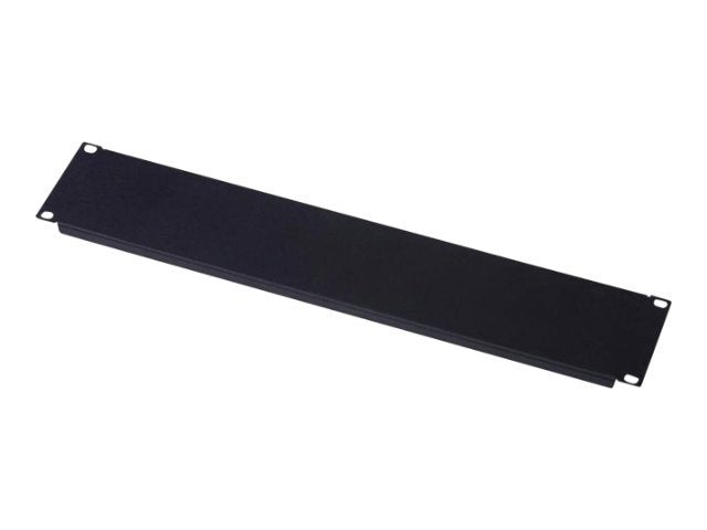 DIGITUS Blindabdeckung 48,3cm 19Zoll 2HE schwarz RAL9005 Vorderansicht