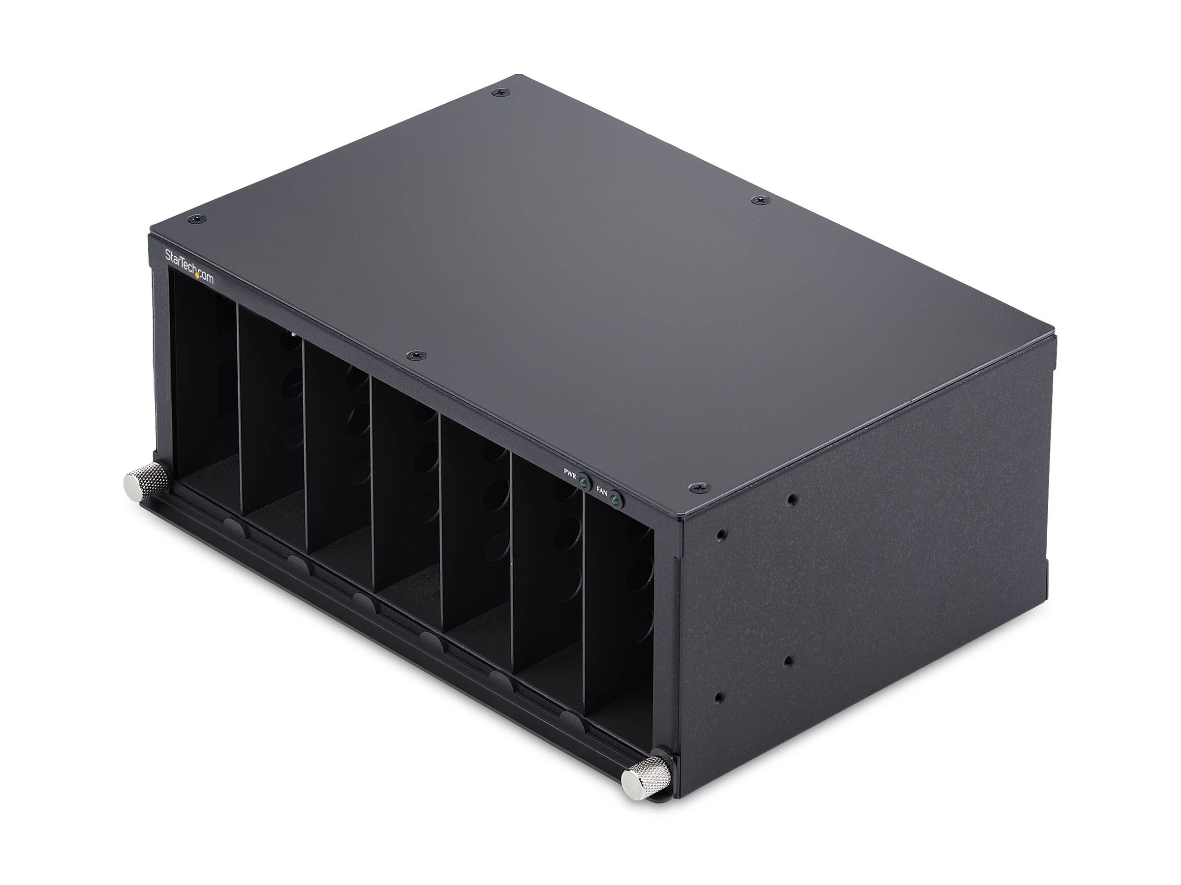 STARTECH.COM 7-Slot Unmanaged Medienkonverter Gehäuse 10 Zoll Rackmount fur MCM Medienkonverter Serie aktive Kuhlung TAA