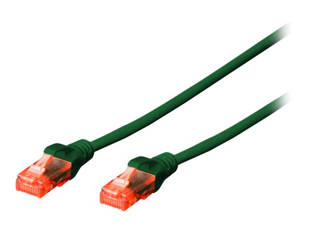 DIGITUS CAT 6 U-UTP Patchkabel Cu LSZH AWG 26/7 5 m Grün - Vorderansicht
