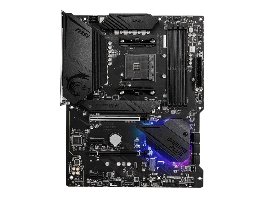 MSI MPG B550 GAMING PLUS ATX Motherboard Vorderansicht