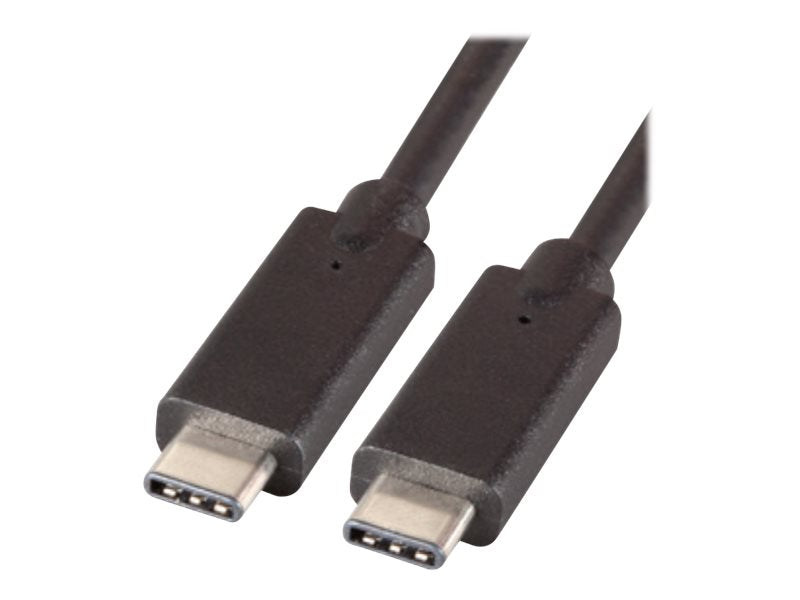 EFB USB3.2.Gen 1 Superspeed Kabel Schwarz Typ C/M auf Typ C/M Vorderansicht