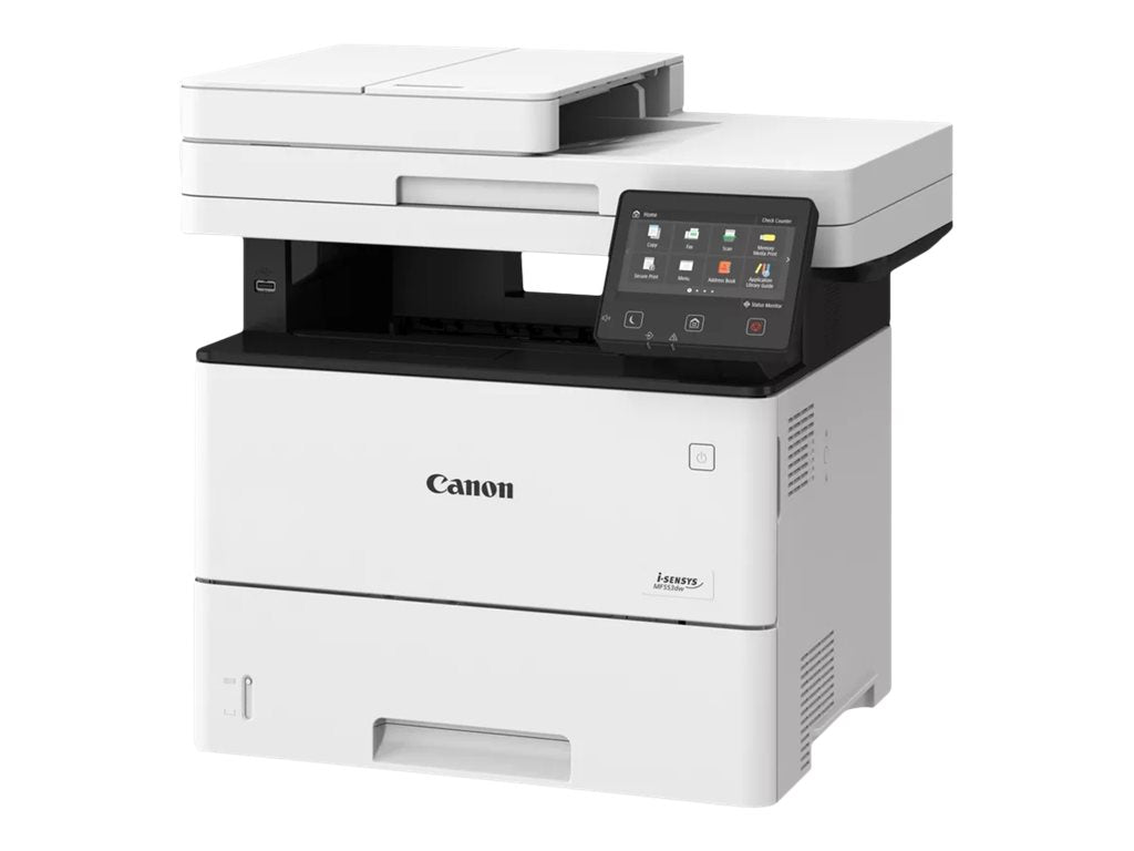 Detailansicht der Anschlüsse des CANON i-SENSYS MF553dw Multifunktionsdruckers
