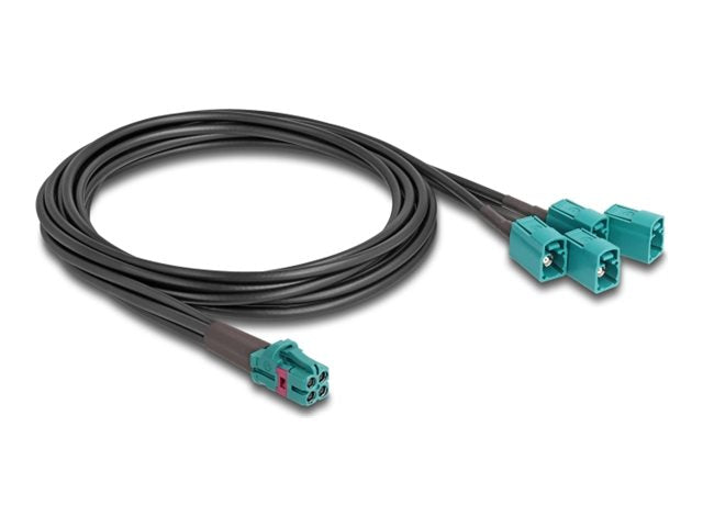 DELOCK Kabel Mini FAKRA Z Buchse quad zu 4 x FAKRA Z Buchse B-Typ - Vorderansicht