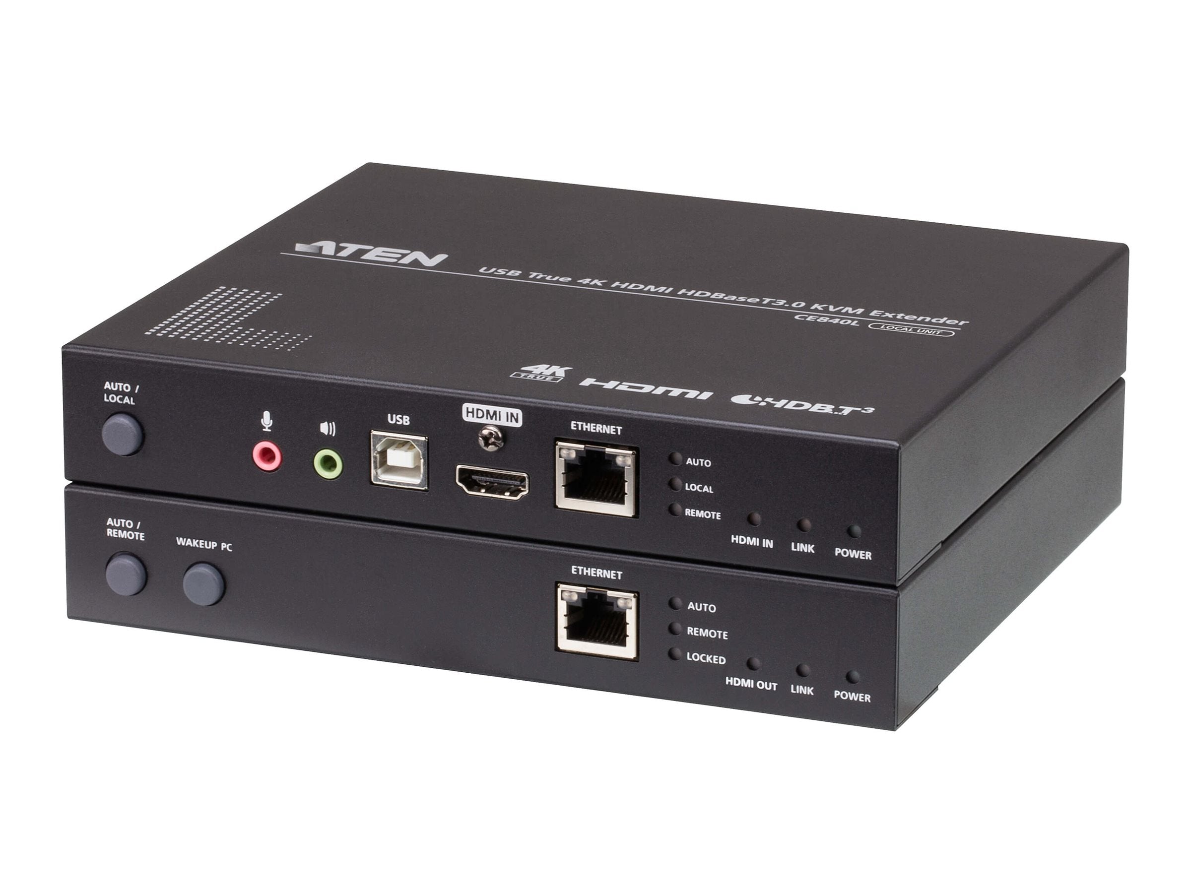 ATEN CE840 USB True 4K HDMI KVM Extender HDBaseT 3.0 - Vorderansicht