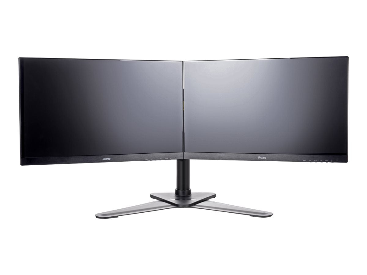 IIYAMA DS1002D-B1 Dual-Monitor Tischhalterung Vorderansicht