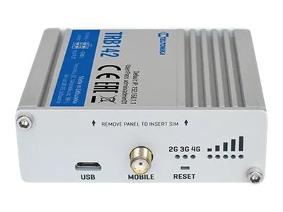 TELTONIKA NETWORKS TRB142 4G/LTE RS232 Gateway Seitenansicht