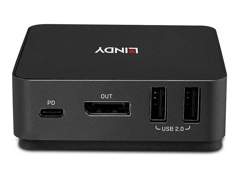 LINDY 2 Port Type C DisplayPort 1.2 KVM Switch - Verpackung