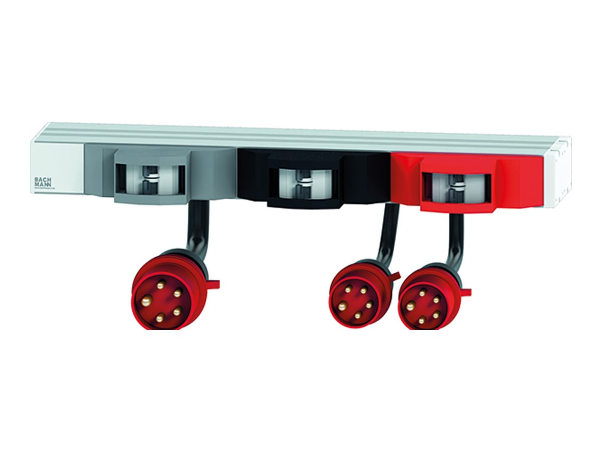 BACHMANN 48,26cm 19Zoll 1HE FuseBox Vorderansicht