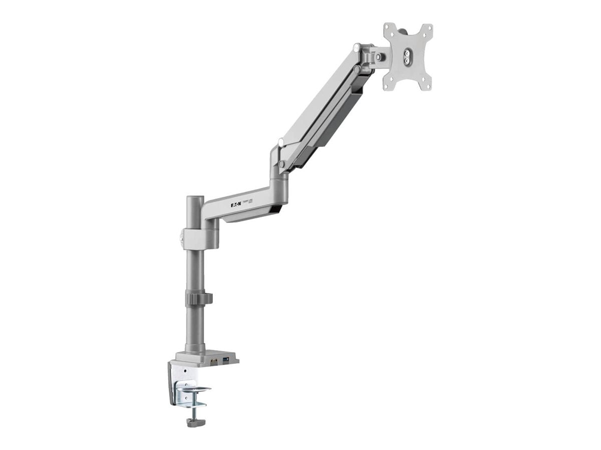 EATON TRIPPLITE Single-Display Flex-Arm Desktop Clamp Vorderansicht