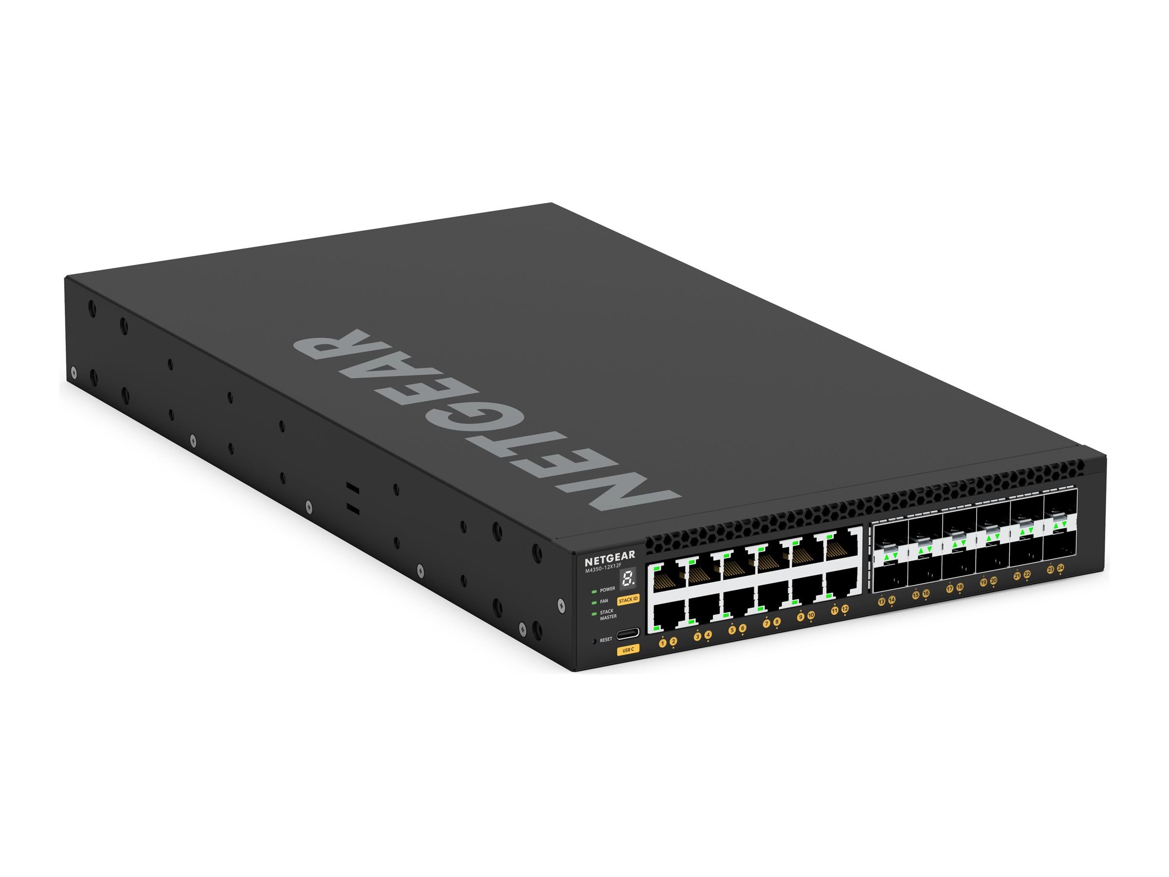 NETGEAR 24PT M4350-12X12F Managed Switch Vorderansicht