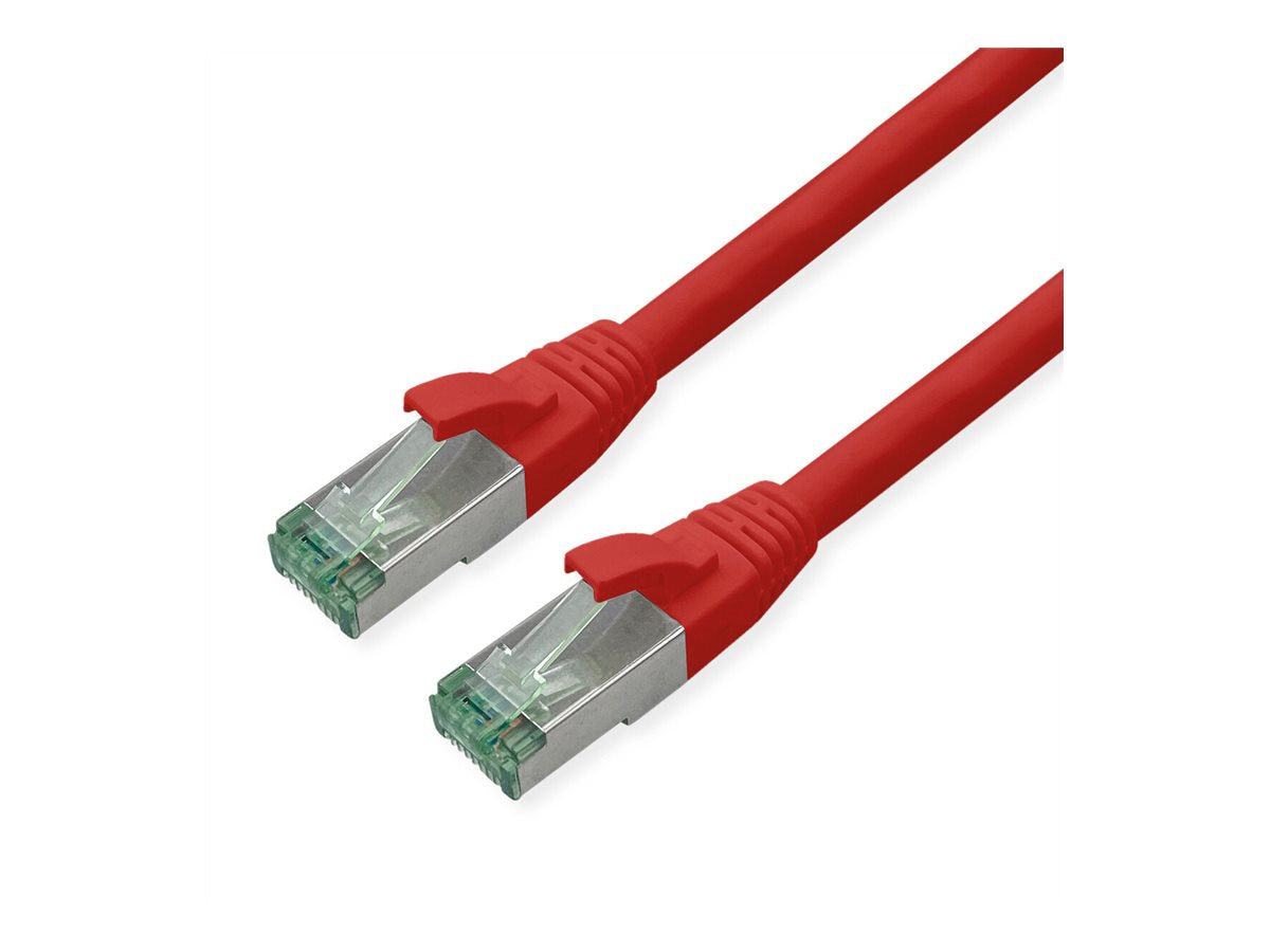 ROLINE RM Patchkabel Kat.6A S/FTP PiMF rot 10m - Detailansicht