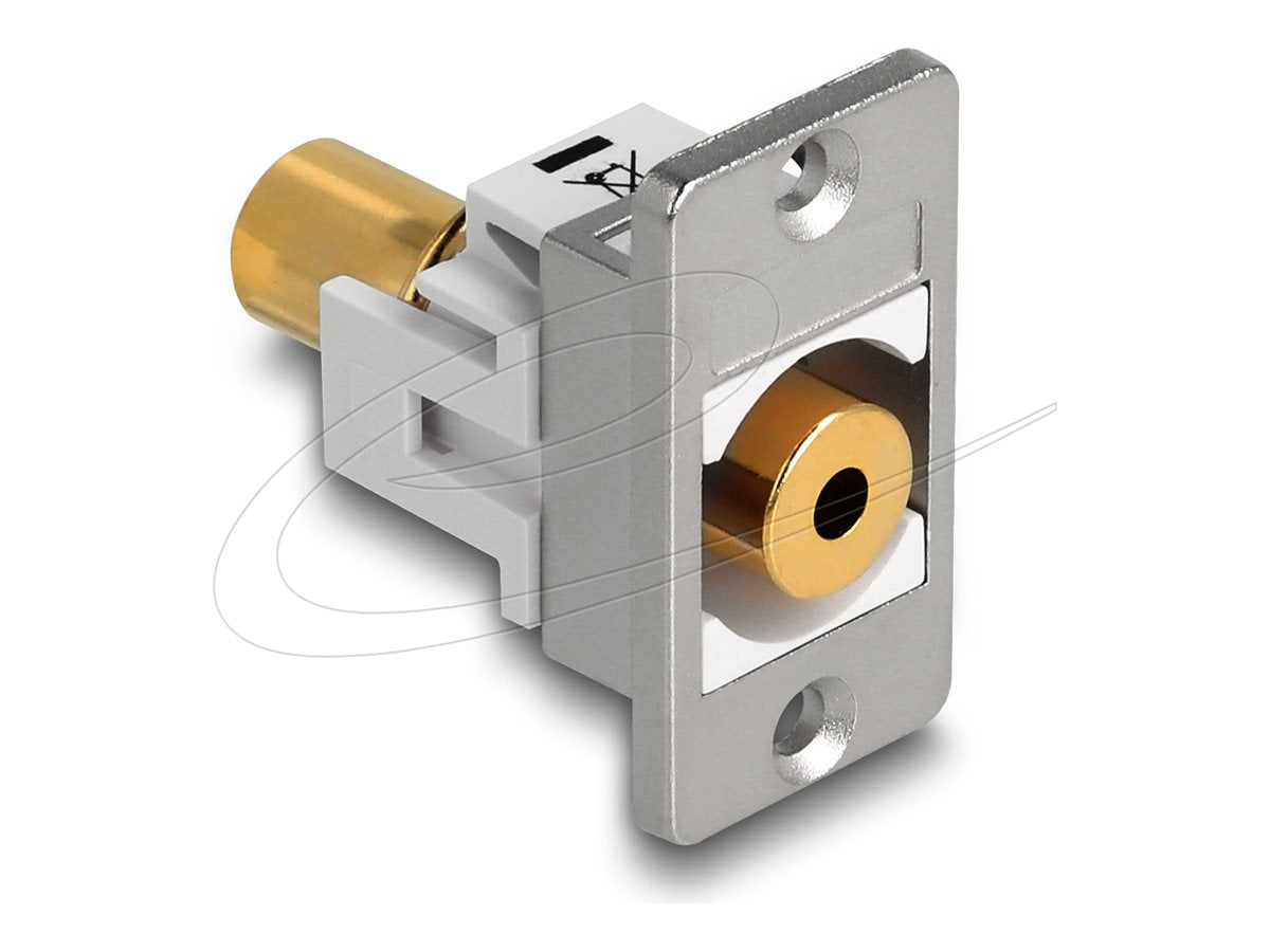 DELOCK Panel Mount Klinkenbuchse 3,5mm 4 Pin Vorderansicht