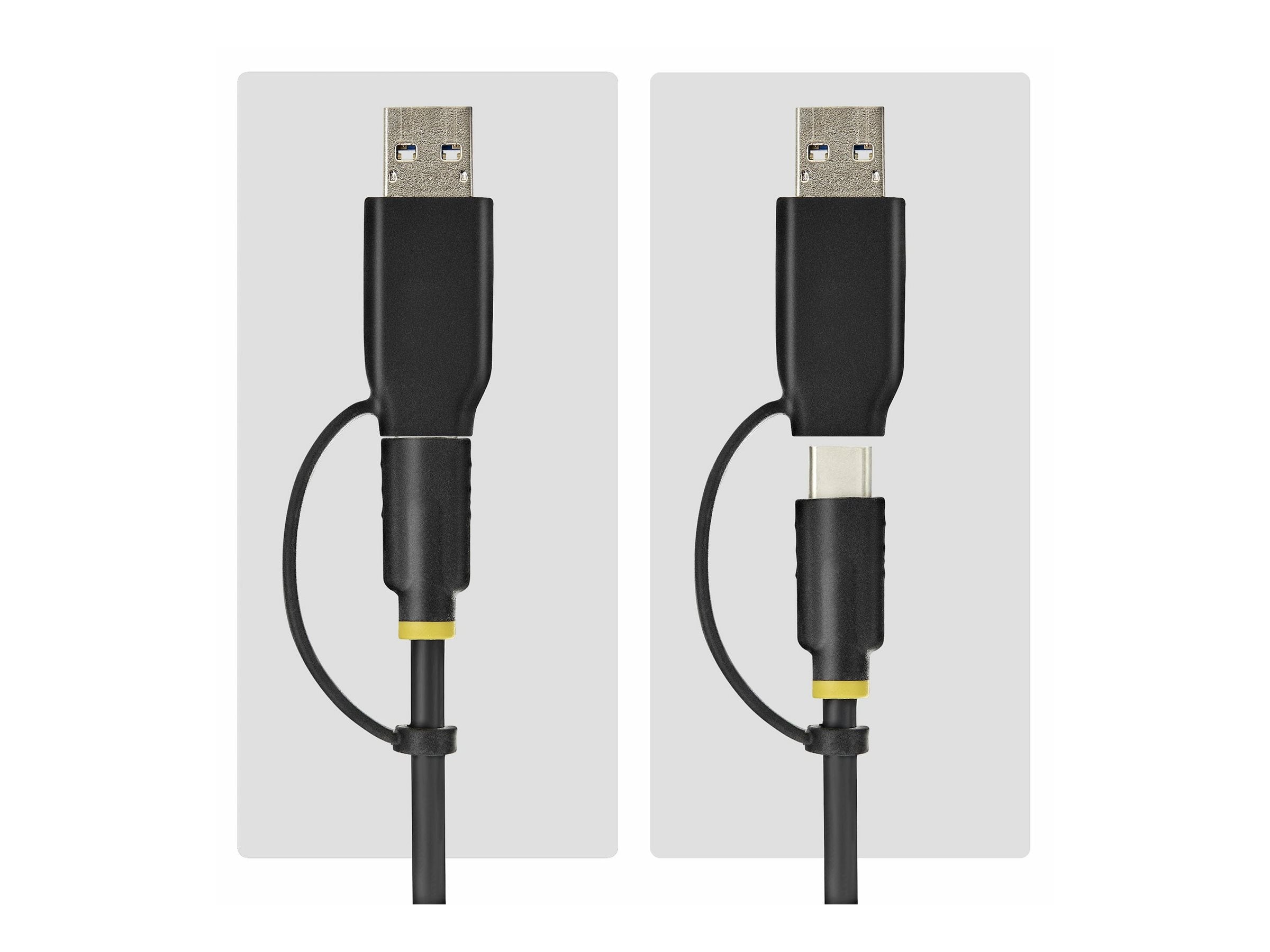 STARTECH.COM USB-C und USB-A auf M.2 NVMe Dock Adapter 10Gbps Tool-Free externer M.2 NVMe SSD Reader B+M und M-Key