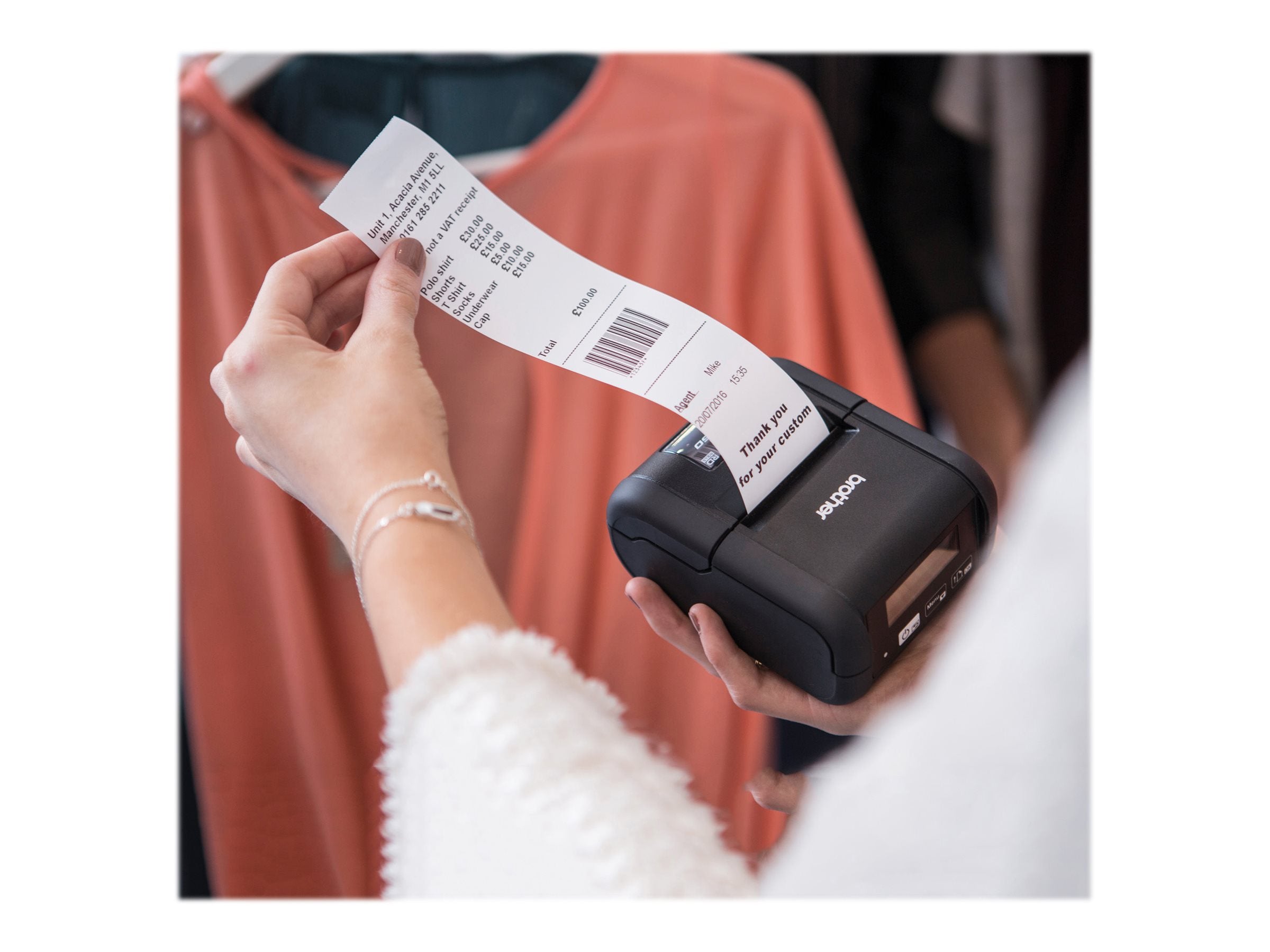 BROTHER RJ2050Z1 MOBILE PRINTER Vorderansicht