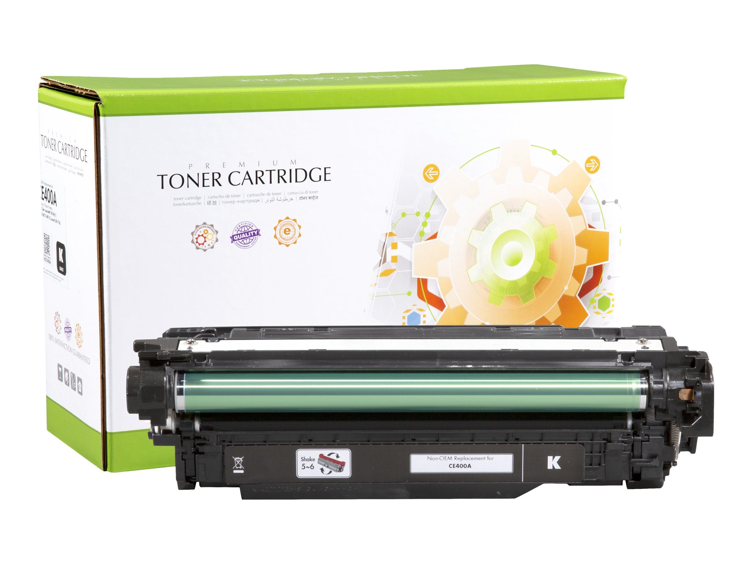 STATIC Toner cartridge kompatibel mit HP CE400A - Vorderansicht