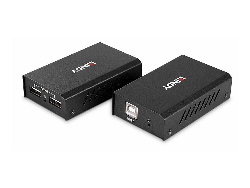 LINDY 100m 2 Port USB 2.0 Cat.6 Extender Vorderansicht