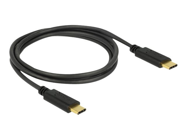 DELOCK USB 2.0 Kabel Type-C zu Type-C 1 m 5 A E-Marker Vorderansicht