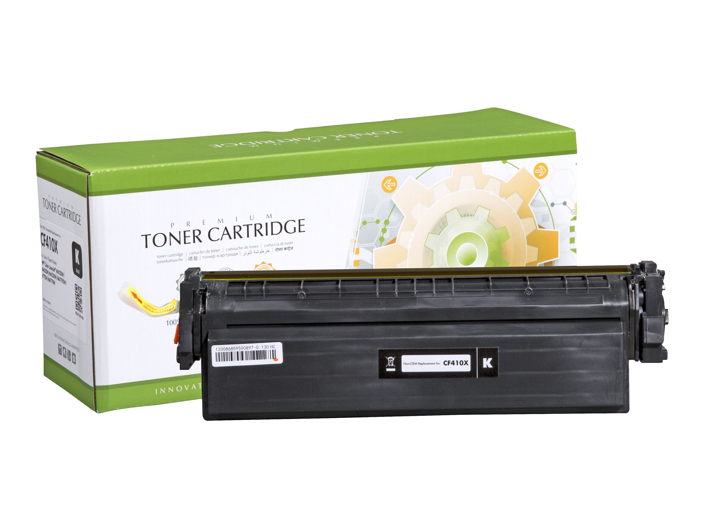 STATIC Tonerpatrone HP CF410X schwarz High Capacity - Vorderansicht
