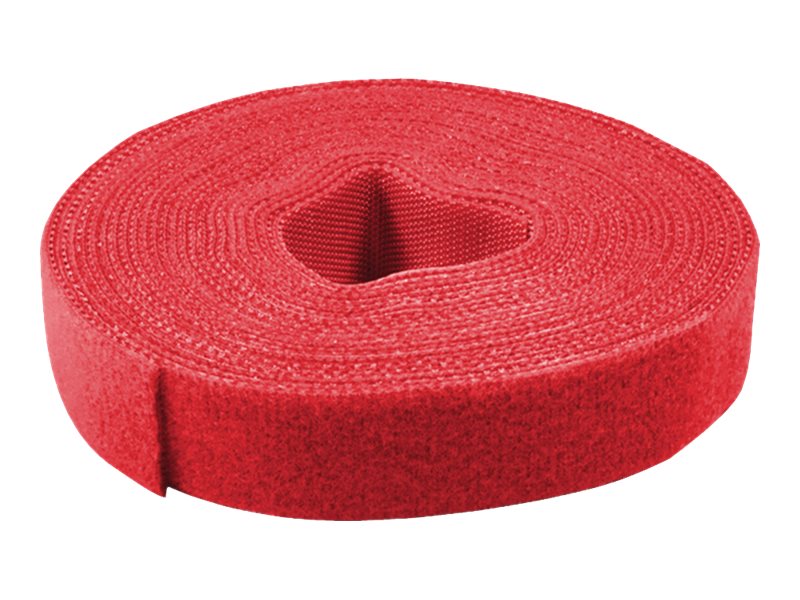 VALUE Klettband auf Rolle 10mm rot 25m - Detailansicht
