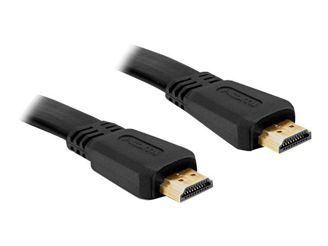 DELOCK Kabel HDMI A-A St/St flach 2,0m - Vorderansicht