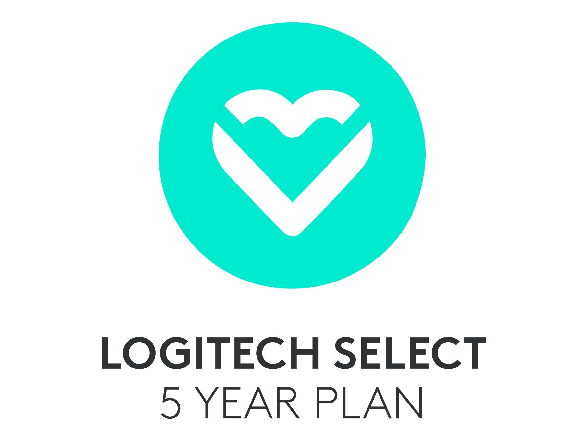 LOGITECH Select Extended service agreement advance parts replacement 5 years response time 1 business day 1 room