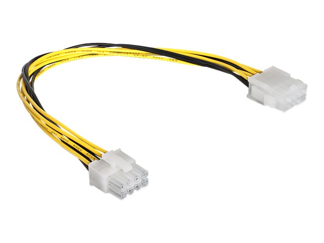 DELOCK Kabel Power 8 Pin EPS Verlängerung St / Bu 30cm - Vorderansicht