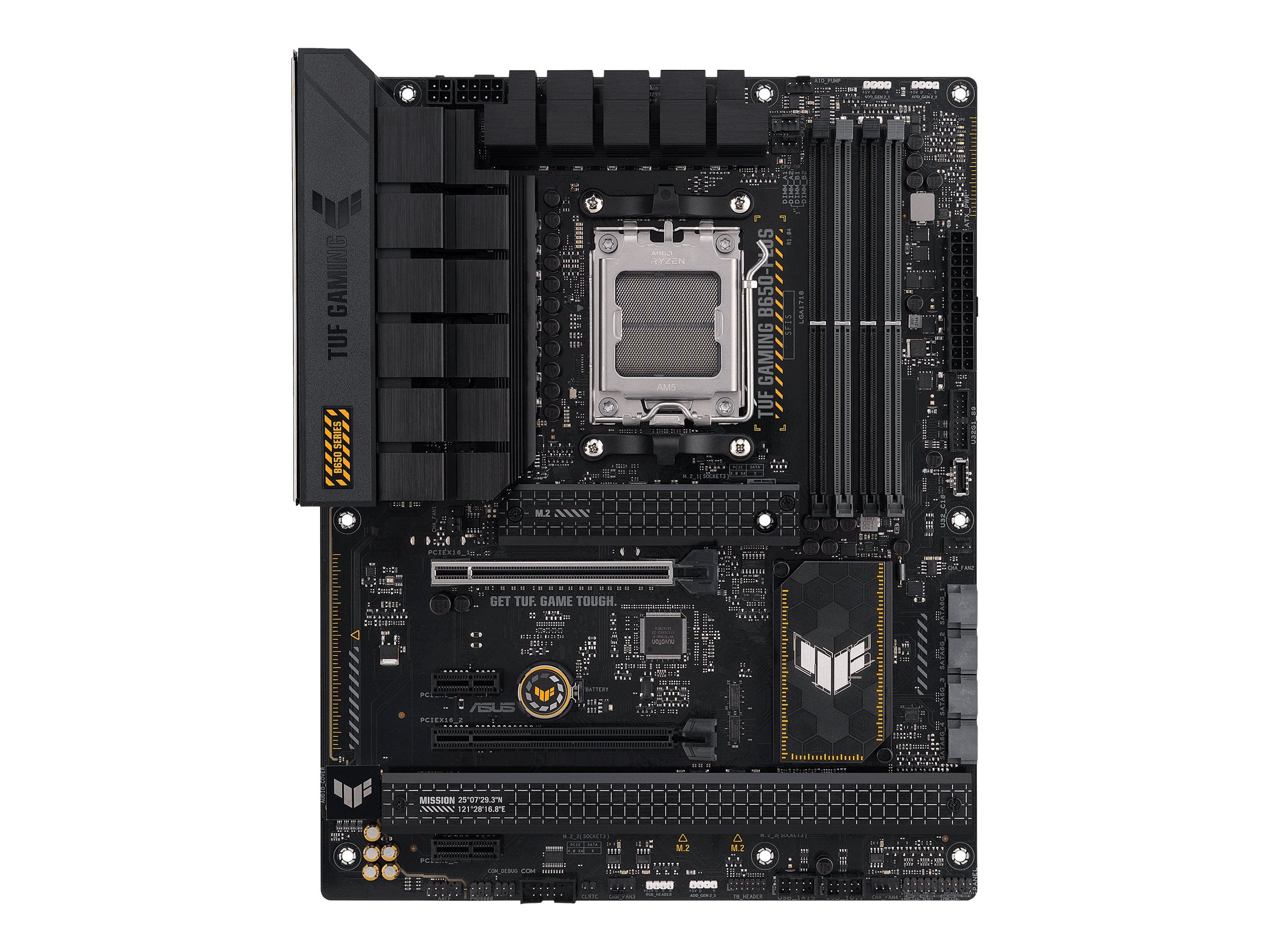 ASUS TUF GAMING B650-PLUS AM5 DDR5 ATX MB - Vorderansicht