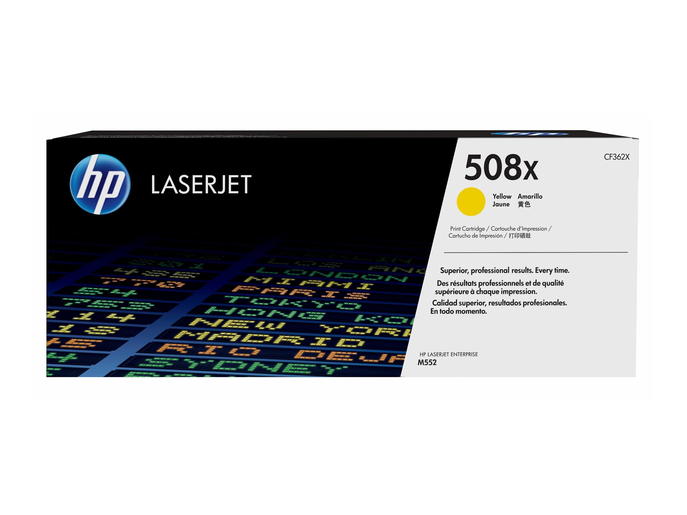 HP 508X original Toner cartridge CF362X yellow - Verpackung