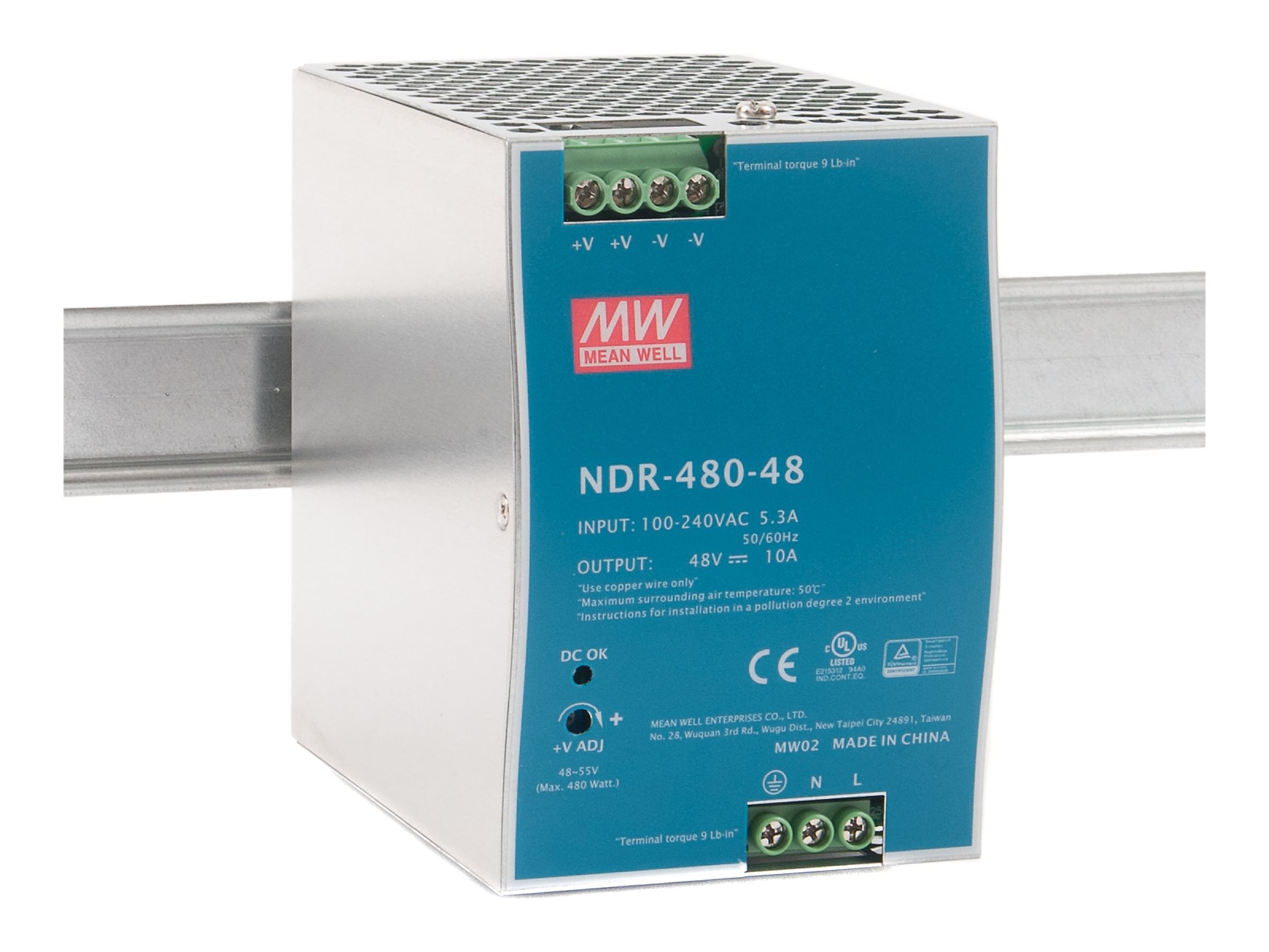 D-LINK DIS-N480-48 Industrie Netzteil Vorderansicht