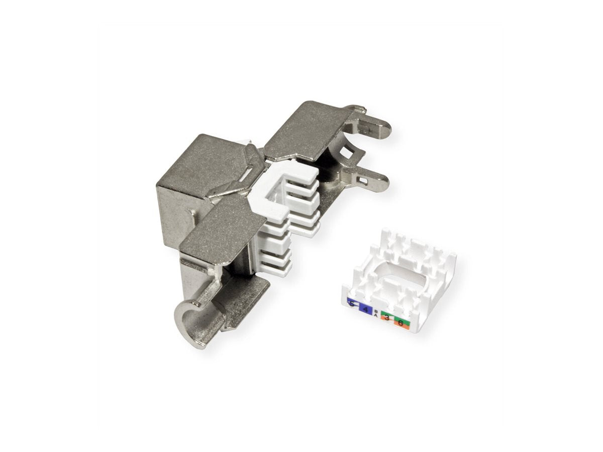 VALUE Kat.6A Class EA Keystone RJ-45 geschirmt werkzeuglos SLIM - Detailansicht