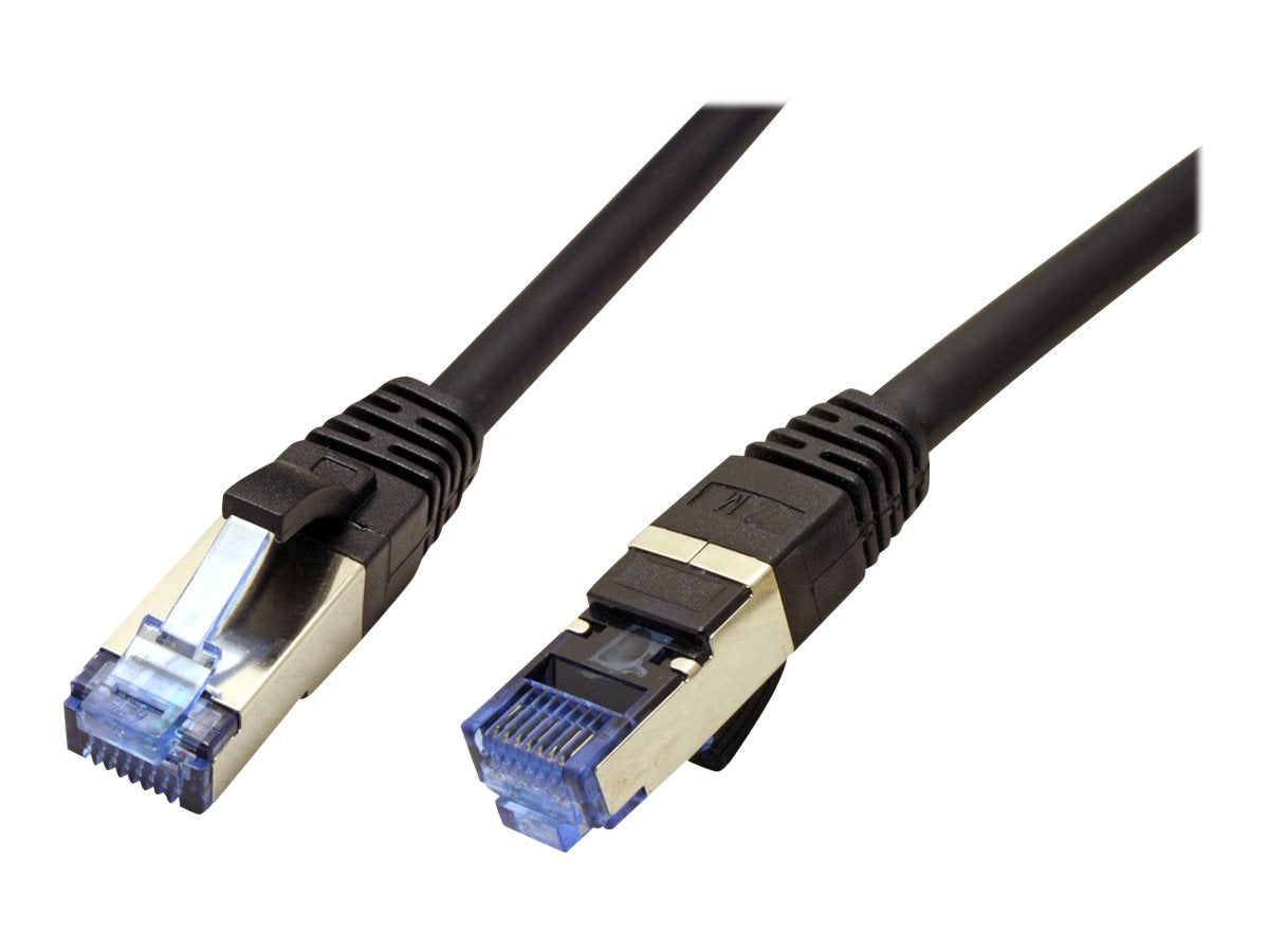 VALUE Patchkabel Kat.6A schwarz Vorderansicht