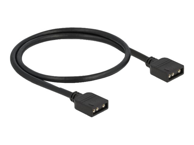 DELOCK RGB Anschlusskabel 3 Pin für 5V RGB/ARGB LED Beleuchtung 30cm - Vorderansicht