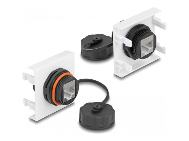DELOCK Easy 45modul Netzwerk RJ45 Cat.6A 45 x 45mm Vorderansicht
