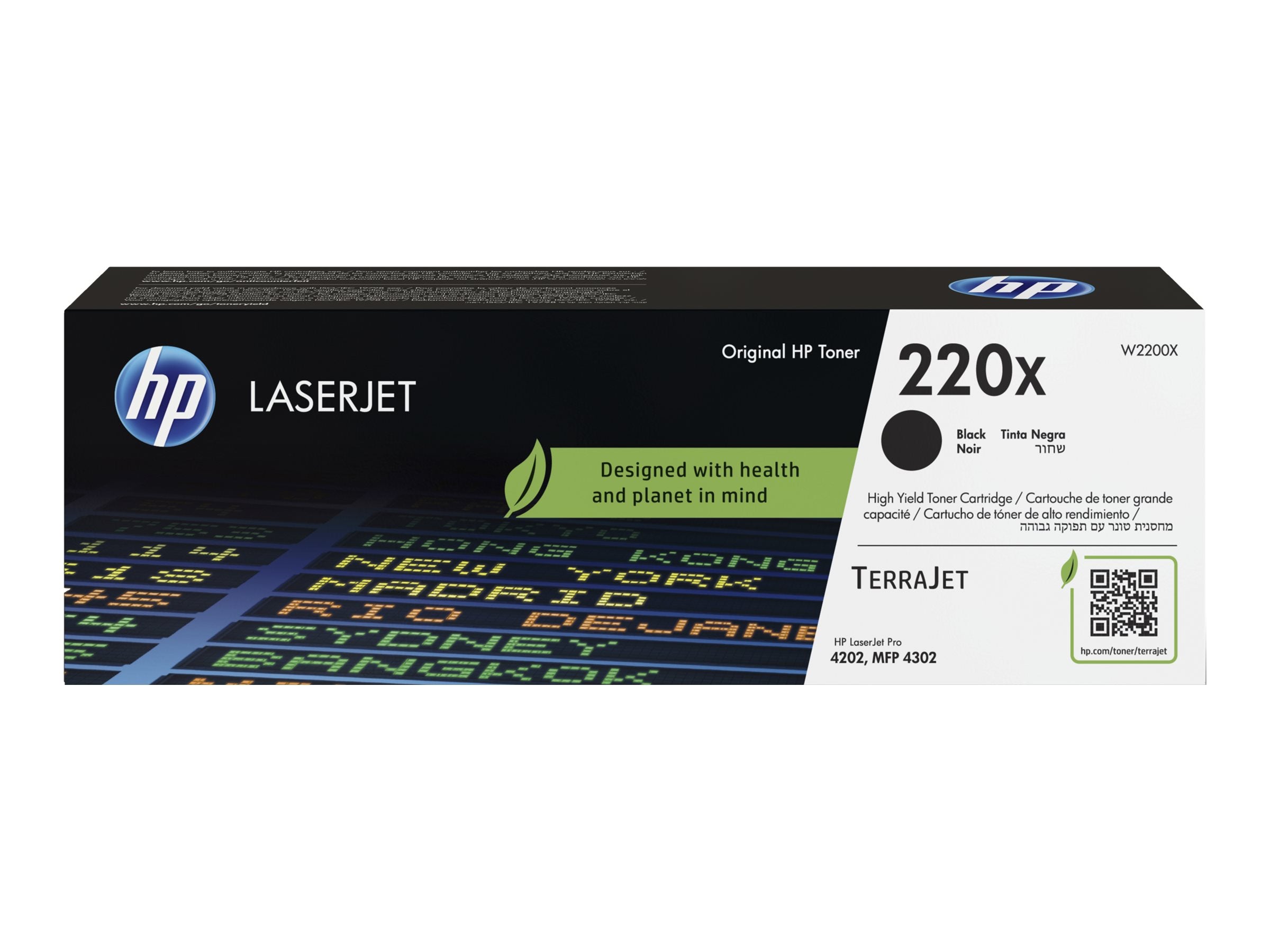 HP 220X Black Original LaserJet Toner Cartridge Vorderansicht