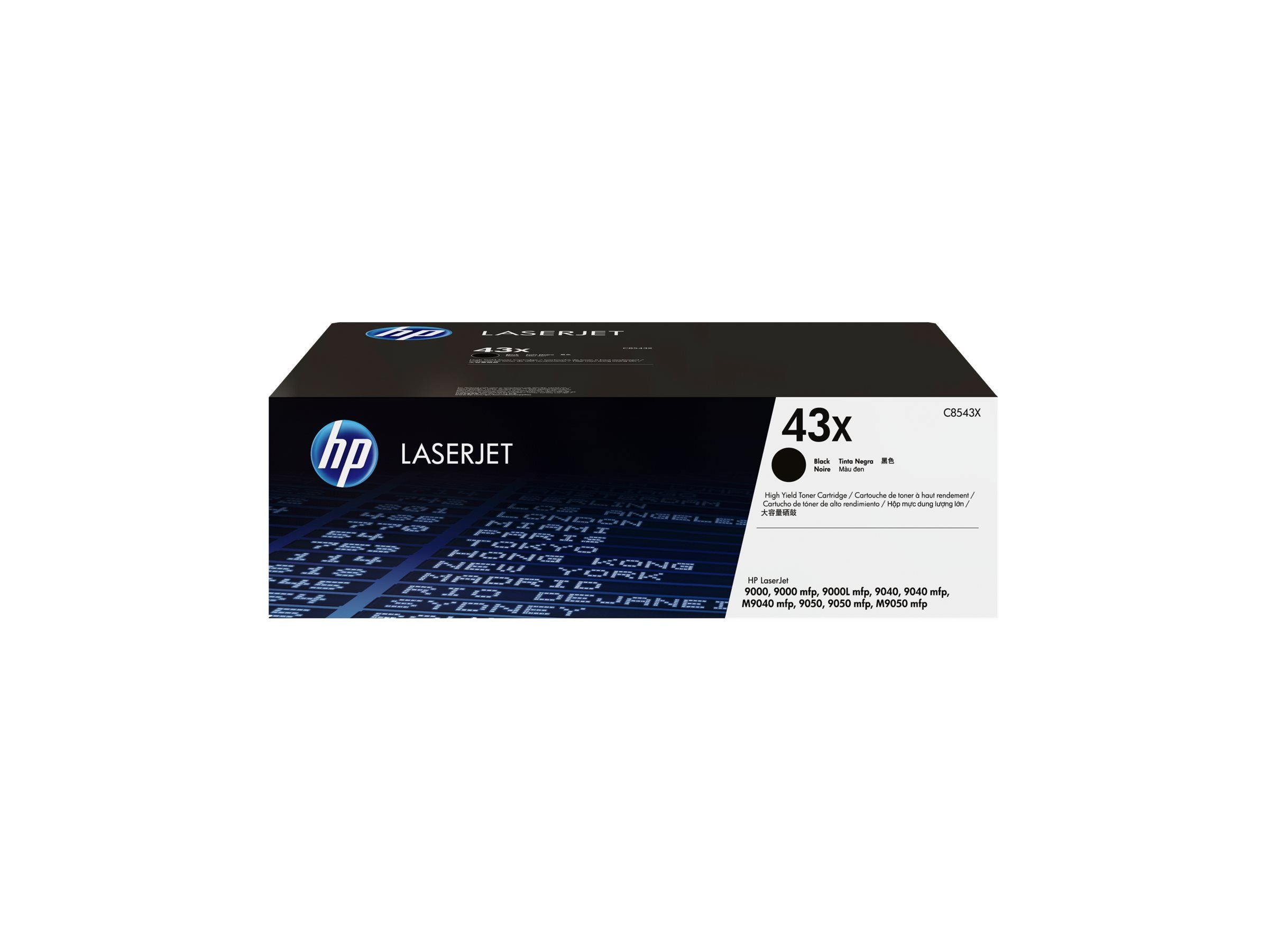 HP 43X original LaserJet Tonerpatrone C8543X schwarz Vorderansicht