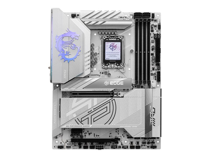 Vorderansicht des MSI MPG Z890 EDGE TI WIFI LGA1851 Motherboards