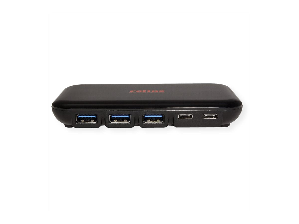 ROLINE USB 3.2 Gen 2 Hub Detailansicht Typ C Ports