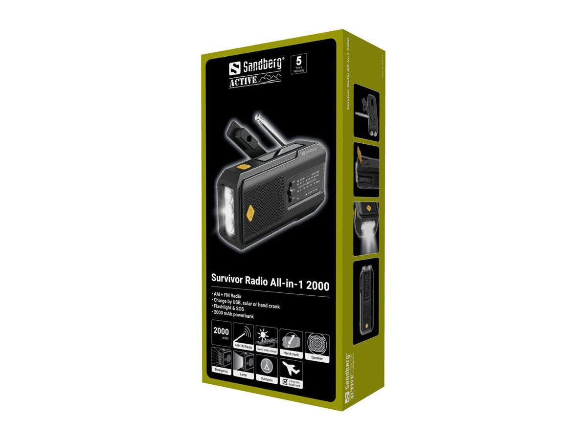 SANDBERG Survivor Radio All-in-1 2000 Vorderansicht
